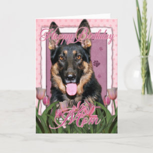 Happy Birthday Mom - German Shepherd - Kuno Card
