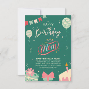 Happy Birthday Mom - Heartfelt Message of Love