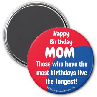 Happy Birthday MOM Magnet