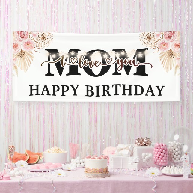 Happy Birthday Mom Party  Banner (Party)