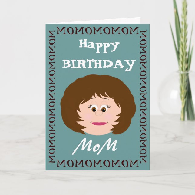 Happy Birthday Mom (Son) Card (Front)
