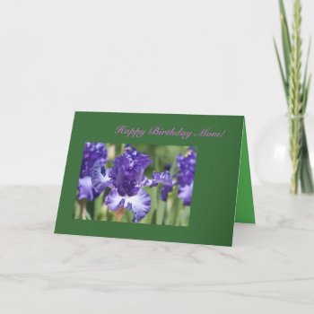 Happy Birthday Mom Template Card by bluerabbit at Zazzle