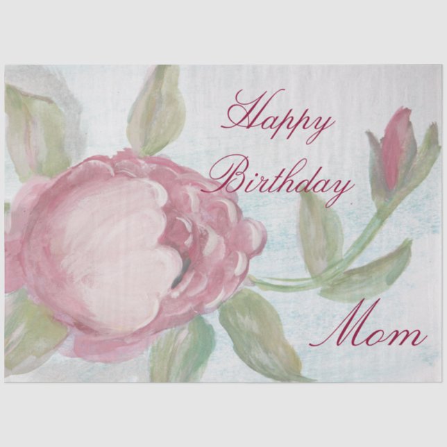 Happy Birthday Mom Tissue Paper (Front)