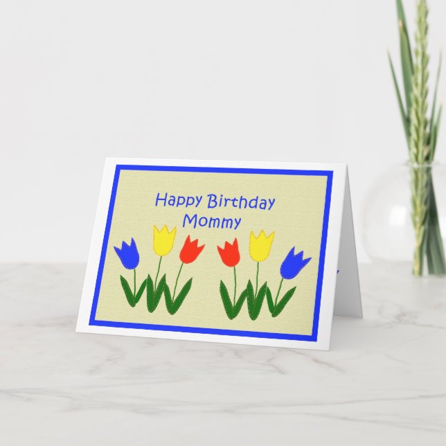 Happy Birthday, Mommy Card (Front)
