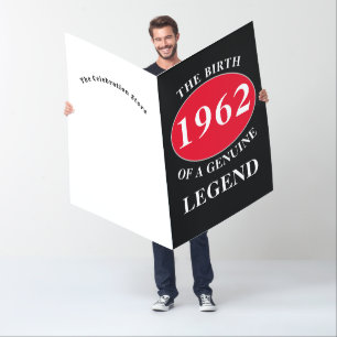 Happy Birthday Monogram Add Name And Year Giant Card