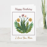 Happy Birthday Mother Flowers Watercolor Custom Card<br><div class="desc">Happy Birthday Mother Flowers Watercolor Custom Note Card has a beautiful and vibrant Floral Bouquet on Note Card with a special Birthday message. Personalize with your information and message.</div>
