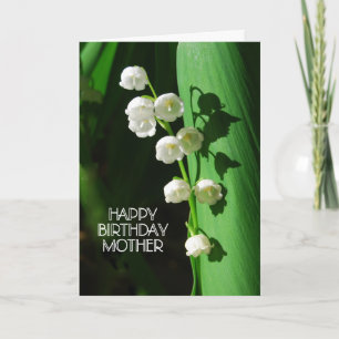 Happy Birthday Mother Lily of the Valley Card