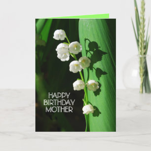 Happy Birthday Mother Lily of the Valley Card