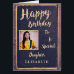 Happy Birthday Mother To Daughter Card<br><div class="desc">Happy Birthday To My Daughter Birthday Card is a card to give to your grown adult Daughter to let her know that she is special.  You can personalize the card by adding your daughter's photograph and your information.</div>