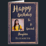 Happy Birthday Mother To Daughter Card<br><div class="desc">Happy Birthday To My Daughter Birthday Card is a card to give to your grown adult Daughter to let her know that she is special.  You can personalize the card by adding your daughter's photograph and your information.</div>