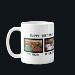 Happy Birthday/Mothers Day Coffee Mug<br><div class="desc">Celebrate her Birthday or Mothers Day with this photo collage tumbler! For a Mom that is also a Grandma and Great Grandma all in one design! Features a black frame around the each photo that can be changed to a photo of your own.</div>