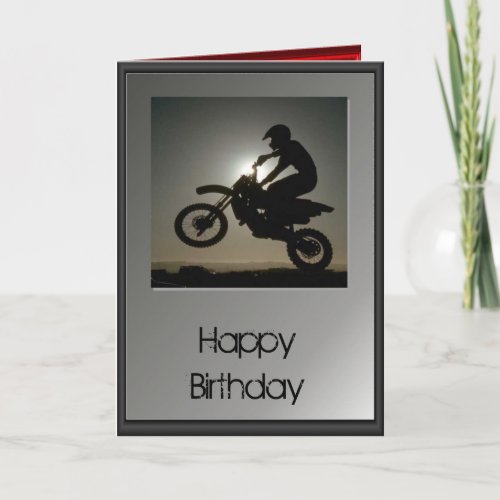 Happy Birthday _ Motocross Card
