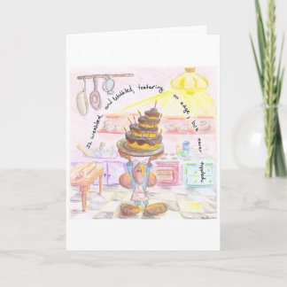 Happy Birthday Mouse Cake Card