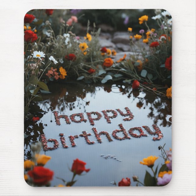 Happy Birthday Mousepad (Front)
