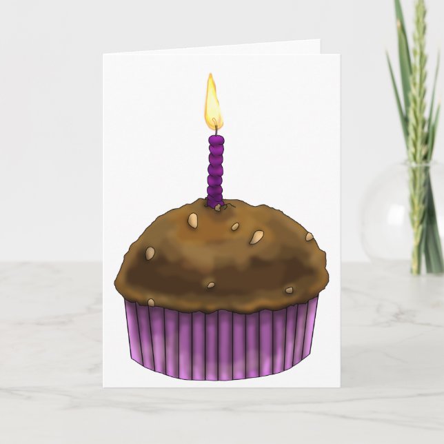 Happy Birthday Muffin Card (Front)