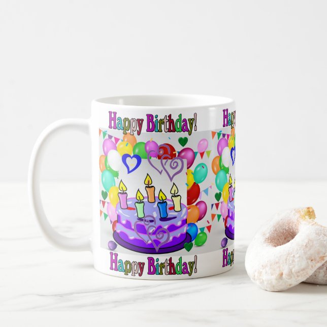 Happy Birthday Mug (With Donut)