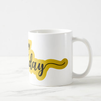 Happy Birthday Mug – Bold Script Style