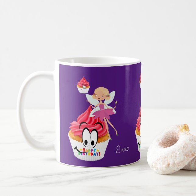Happy Birthday Mug Fairy (With Donut)