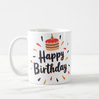 "Happy Birthday" Mug For Adults