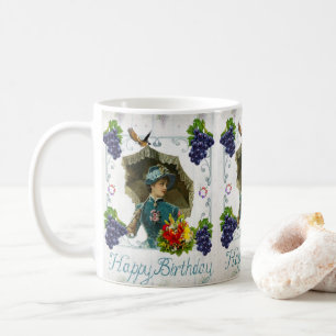 Happy Birthday Mug Victorian
