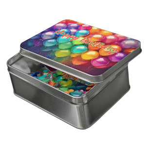 Happy Birthday Multicolor Balloons Jigsaw Puzzle