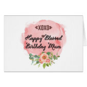 Happy Birthday Mum (Front Horizontal)