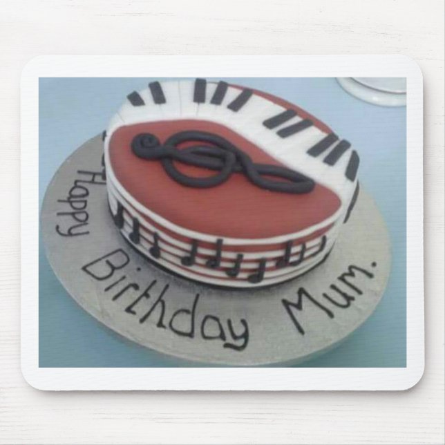 Happy birthday mum cake mouse pad (Front)