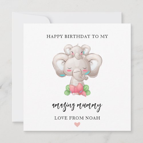 Happy Birthday Mummy Card