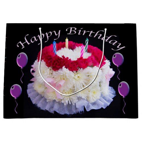 Happy Birthday Mums And Carnations Gift Bag