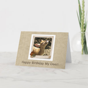 Happy Birthday My Deer Card