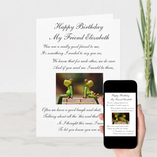 Happy Birthday My Friend Card | Zazzle