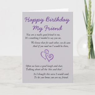 Happy Birthday My Friend Card