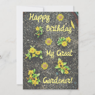 Happy Birthday My Great Gardener! Invitation