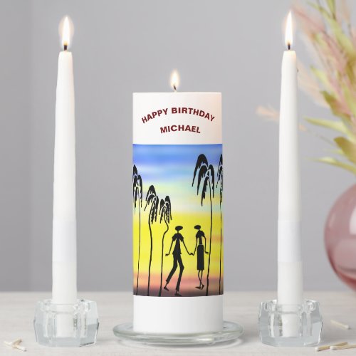 Happy Birthday My Love Unity Candle Set