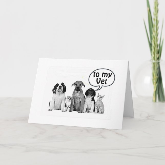 HAPPY BIRTHDAY **MY VETERINARIAN** AND FRIEND! CARD (Front)