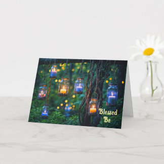 Happy Birthday Mystical Candles Vine Magical Wicca Card