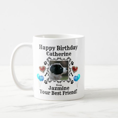 Happy Birthday Name Dog Mug