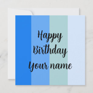 Happy Birthday Name Template