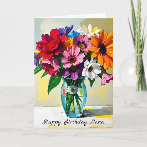 Happy Birthday Nana | Floral