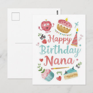 Happy Birthday Nana  Postcard