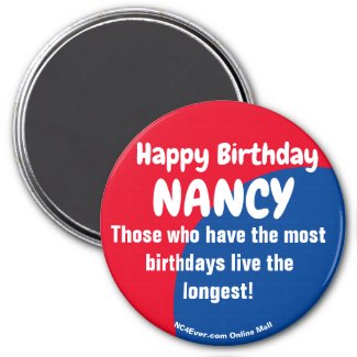 Happy Birthday NANCY Magnet