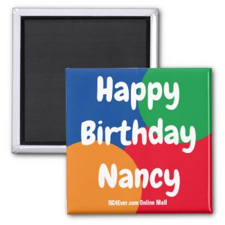 Happy Birthday Nancy magnet