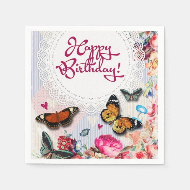 Happy Birthday Napkins (Front)