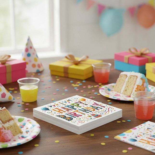 Happy Birthday Napkins (Creator Uploaded)