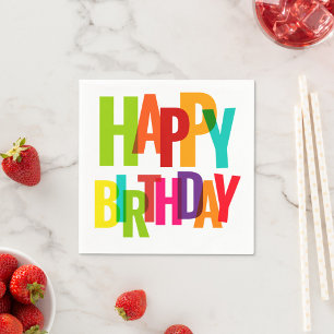 Happy Birthday Napkins