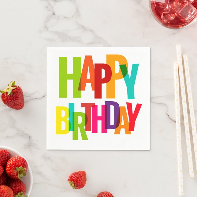Happy Birthday Napkins (Creator Uploaded)