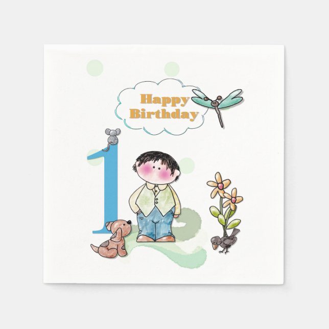 Happy Birthday Napkins (Front)