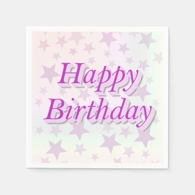Happy Birthday! Napkins (Front)