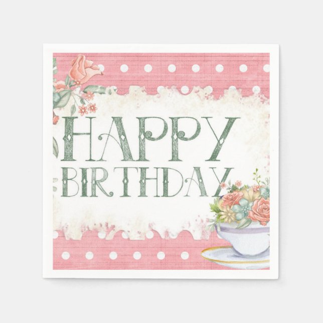 Happy Birthday Napkins (Front)