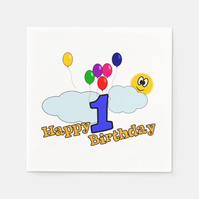 Happy Birthday Napkins (Front)